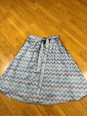 Sarong-Style Skirt (M-XL) - Chevron/Paisley - Great for Capsule Closet or Travel